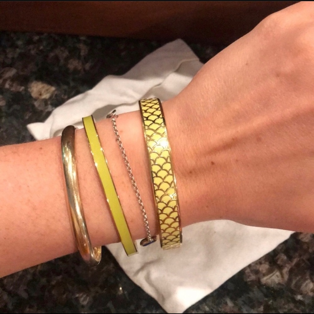 Solid Yellow Kate Spade Bangle (Middle) - image 1